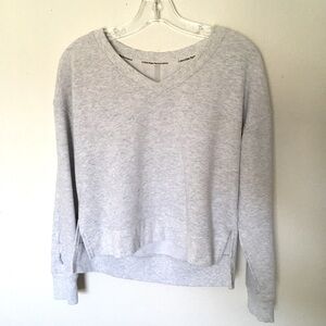 Calvin Klein Gray Cropped Sweatshirt